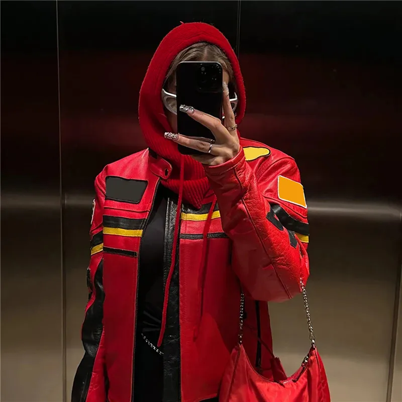 New Women Hooded Scarf Pullover Hat Winter Solid Color Knitted Pullover Drawstring Balaclava Hat Winter Warm Beanie Gothic Hats