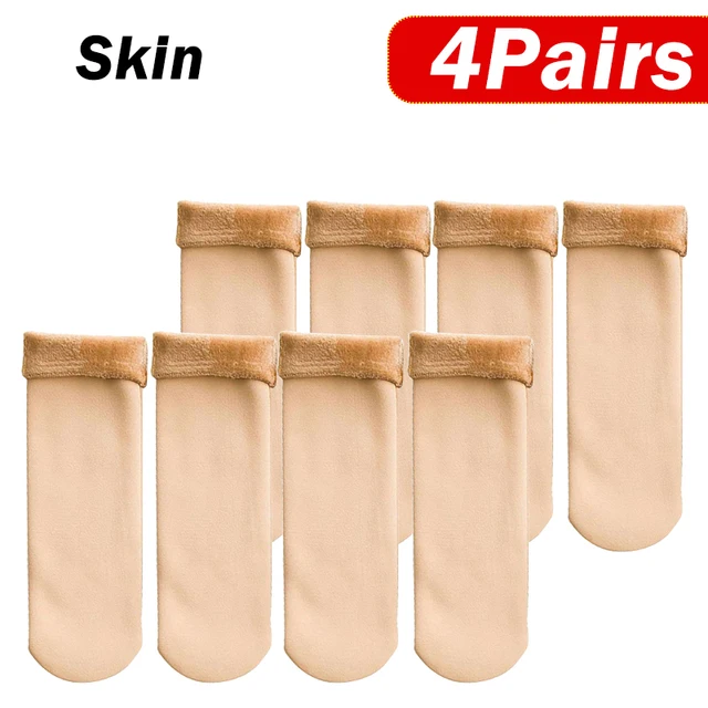 1-5Pairs Winter Warm Thicken Fleece Short Socks Women Thermal Cashmere Wool Socks Snow Velvet Boots Home Floor Calcetines Mujer