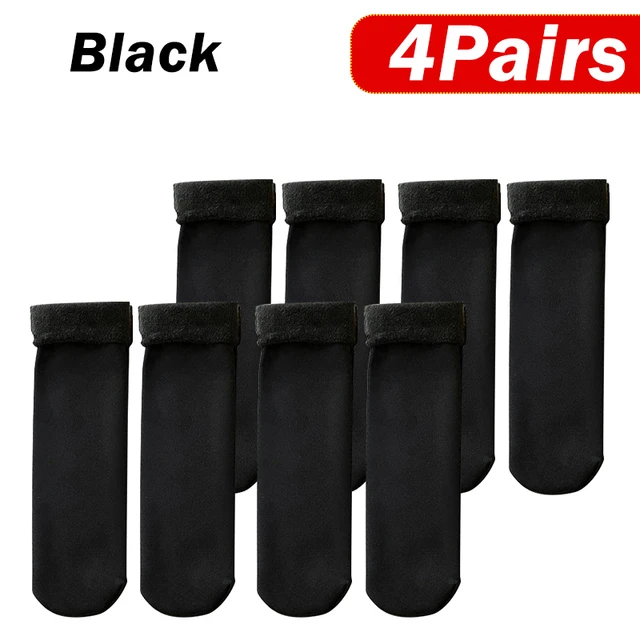 1-5Pairs Winter Warm Thicken Fleece Short Socks Women Thermal Cashmere Wool Socks Snow Velvet Boots Home Floor Calcetines Mujer