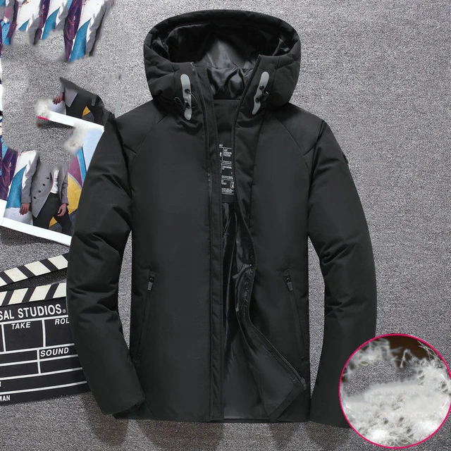 Thick Men Coats Original High Quality New Heated Down Coat Mens Jackets Europe White Duck Down Male Winter Coat Short Jacket Uk