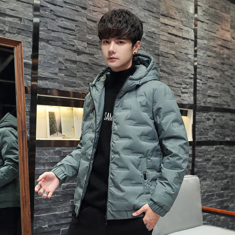 Short Down Jackets White Duck Down Light Men's Cold Coat for Winter New Hooded Thin Large Size Men's Coats Original High Quality