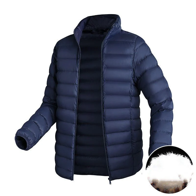 Men's Winter Jackets Short Thin Men's Coats Original High Quality Light White Duck Down Warm Autumn and Winter Man Coat Feather