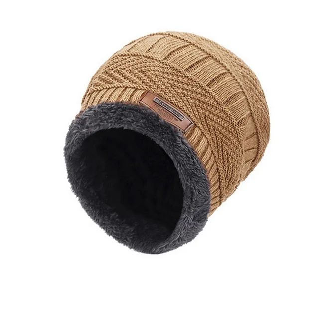 Winter Wool Neck Scarf Cap For Men Women Thick Warm Velvet Beanie Hat Knitted Hat Outdoor Riding Hat Mask Bonnet Hats Set Scarf