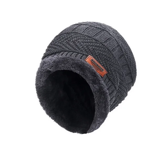 Winter Wool Neck Scarf Cap For Men Women Thick Warm Velvet Beanie Hat Knitted Hat Outdoor Riding Hat Mask Bonnet Hats Set Scarf