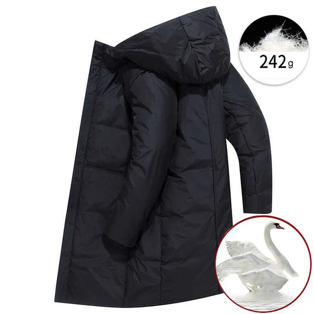 Medium Style Men's Coats Original High Quality White Duck Down Men’s Down Coat Foux Young Man Male Winter Coat Puffer Jackets