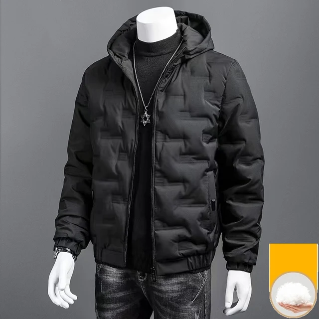 Short Down Jackets White Duck Down Light Men's Cold Coat for Winter New Hooded Thin Large Size Men's Coats Original High Quality