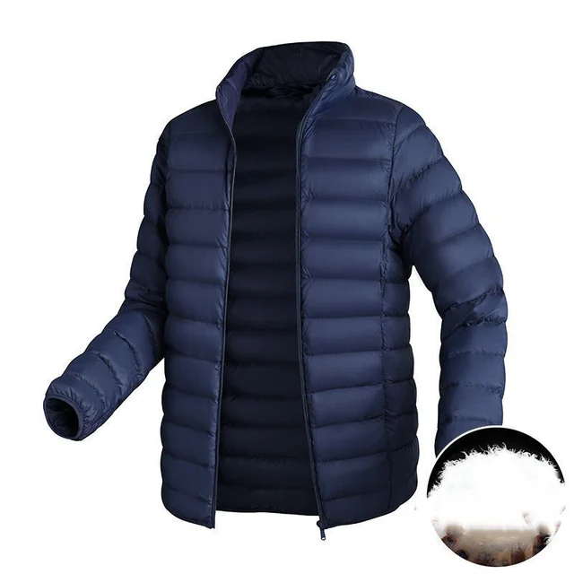 Men's Winter Jackets Short Thin Men's Coats Original High Quality Light White Duck Down Warm Autumn and Winter Man Coat Feather