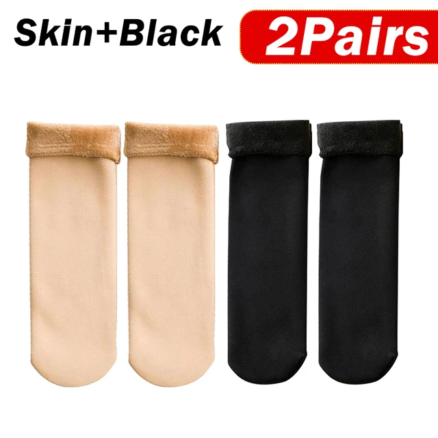 1-5Pairs Winter Warm Thicken Fleece Short Socks Women Thermal Cashmere Wool Socks Snow Velvet Boots Home Floor Calcetines Mujer