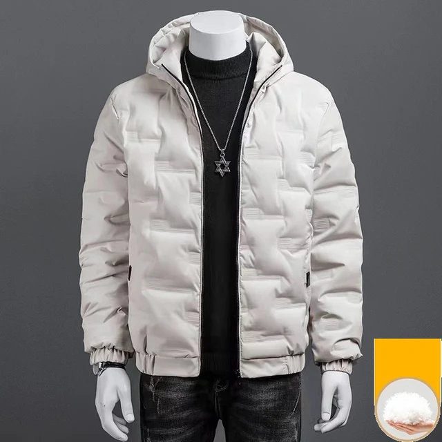 Short Down Jackets White Duck Down Light Men's Cold Coat for Winter New Hooded Thin Large Size Men's Coats Original High Quality