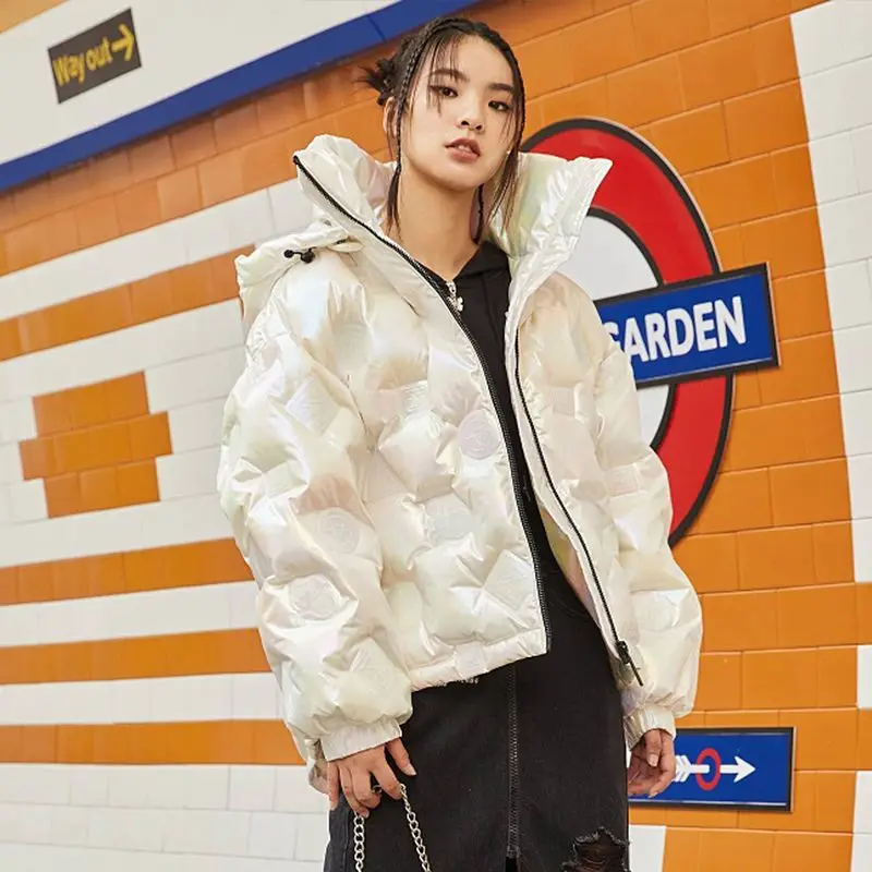 Down Coats White Duck Down Jackets for Women High-grade Loose Appear Thin Short Women's Winter Coats Free Shipping Feather Coat