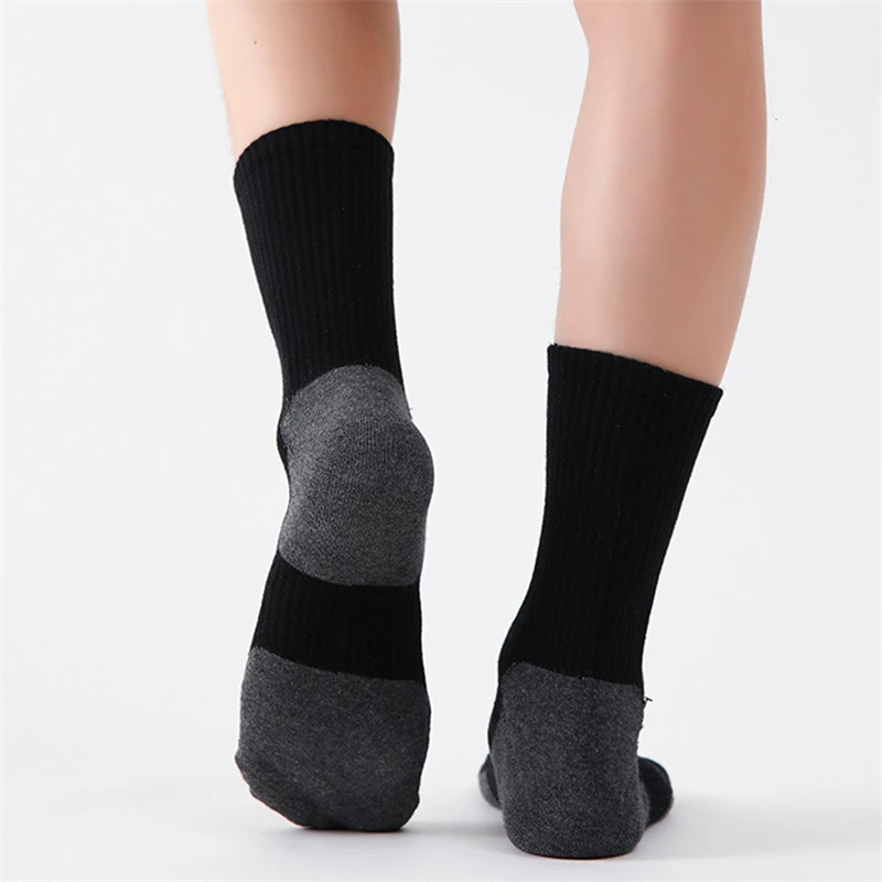 2023 New Autumn And Spring Men's Sports Socks Casual Color Matching Thick Warm Breathable High Quality Socks 5 Pairs EU 38-43