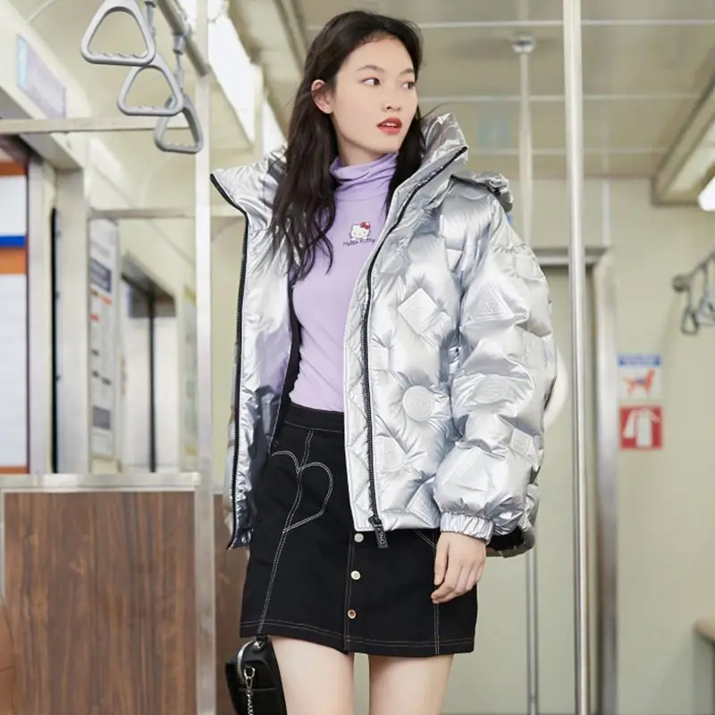 Down Coats White Duck Down Jackets for Women High-grade Loose Appear Thin Short Women's Winter Coats Free Shipping Feather Coat