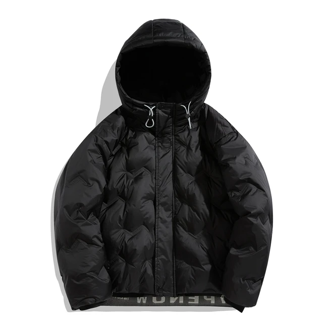 High Quality Winter Men Down Jacket Hooded Grey Duck Down Outerwear Warm Coat Men Casual Clothing