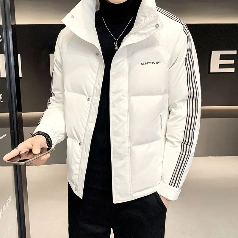 Fashion Mens Puffer Jacket Hooded Parkas Men Winter Warm Jackets Coat Thick Parka Coats Men Windbreaker Outwear Overcoat