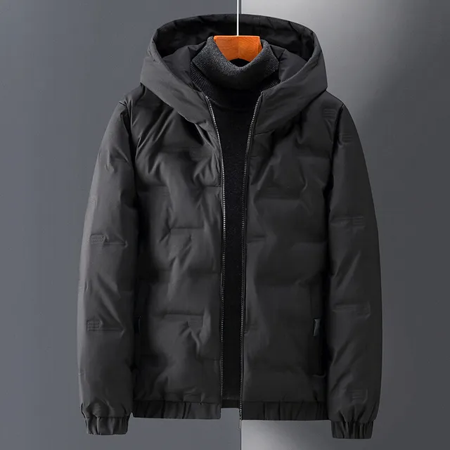Winter New Men Down Jacket Hooded Coat Male Waterproof Streewear Men's Warm Clothing Solid Color White Duck Down Jacket