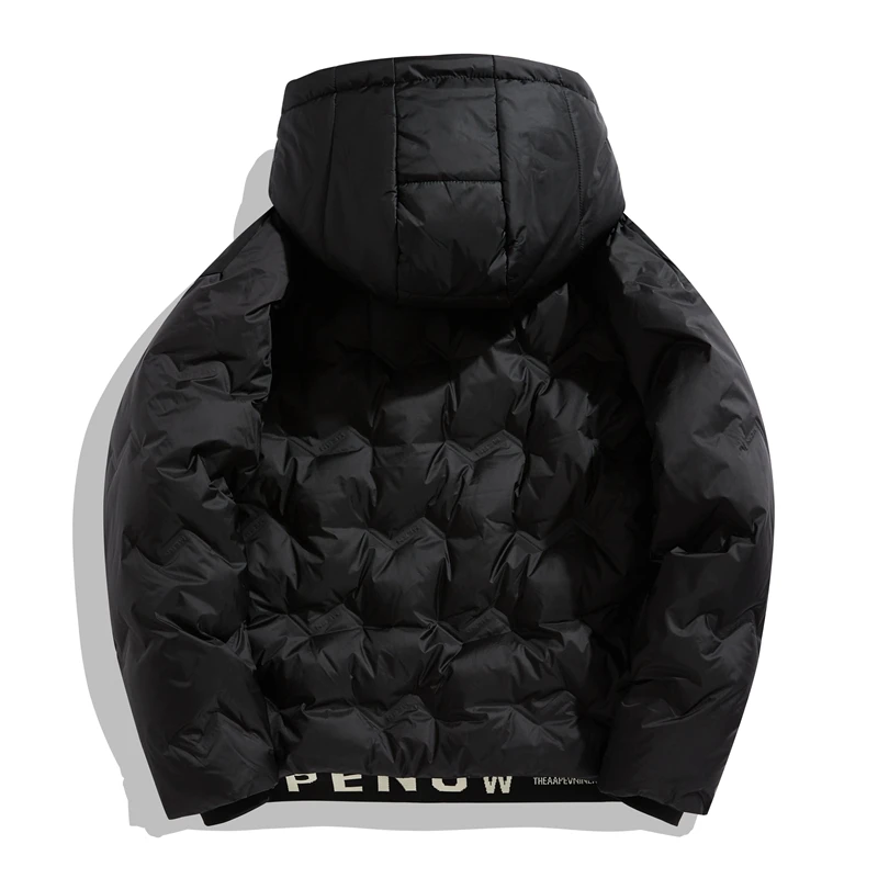 High Quality Winter Men Down Jacket Hooded Grey Duck Down Outerwear Warm Coat Men Casual Clothing