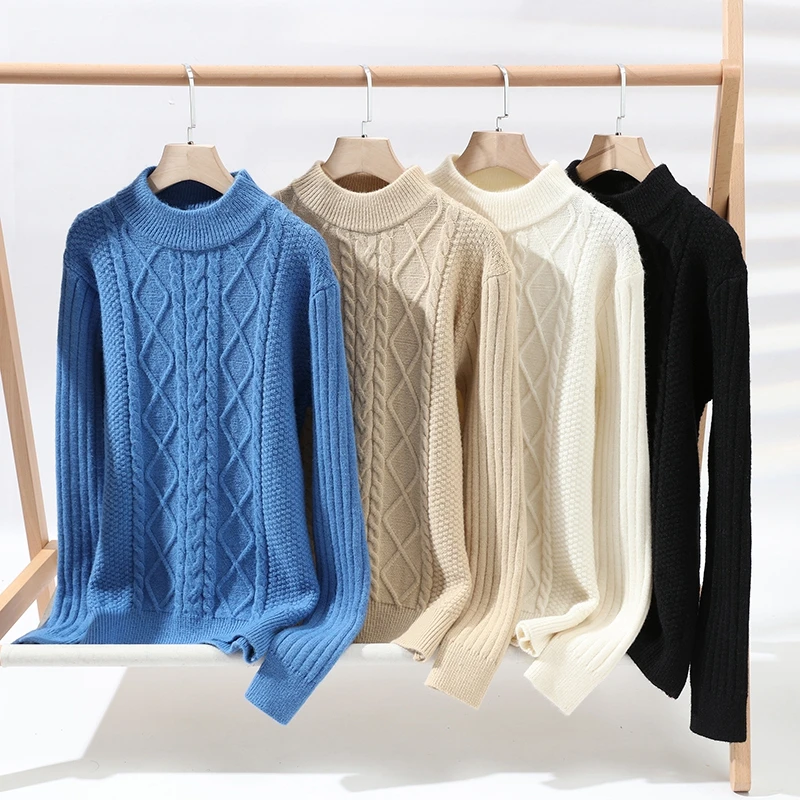 Autumn Casual Men's Sweater O-Neck Striped Slim Knittwear Mens Sweaters Pullover Men Harajuku Mens Retro Sweaters