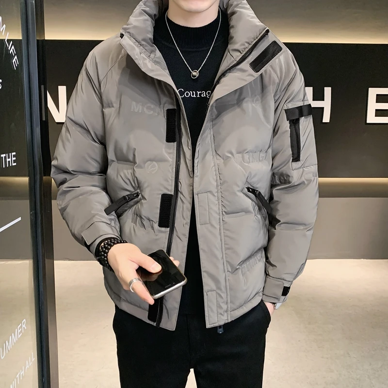 Winter Men's Down Jacket Thick Hooded Coat Top Brand Male Warm Thick Jacket Windproof Male Casual Overcoat Plus