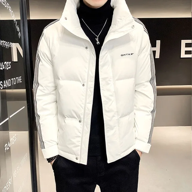 Fashion Mens Puffer Jacket Hooded Parkas Men Winter Warm Jackets Coat Thick Parka Coats Men Windbreaker Outwear Overcoat