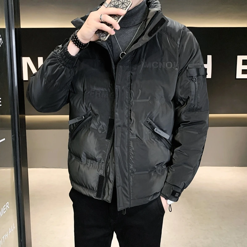 Winter Men's Down Jacket Thick Hooded Coat Top Brand Male Warm Thick Jacket Windproof Male Casual Overcoat Plus