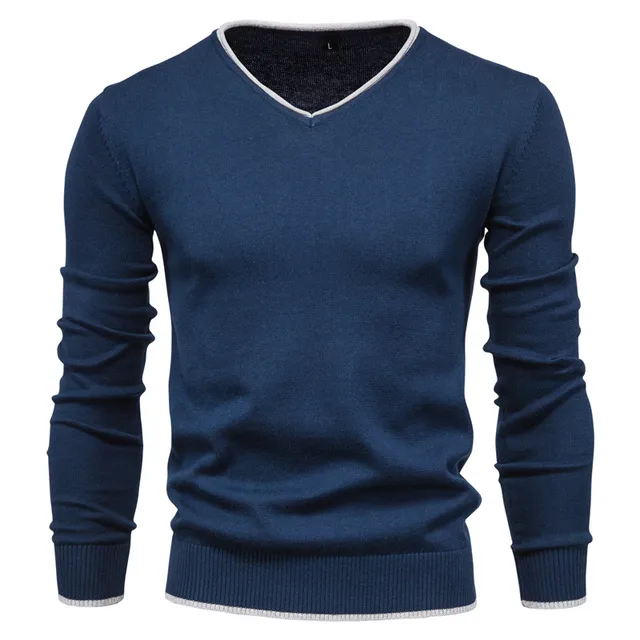 Turtleneck Pullover Men Slim Fit Knit Sweater Solid Color Long Sleeve Autumn Sweaters Men Casual Pullover Man Clothing