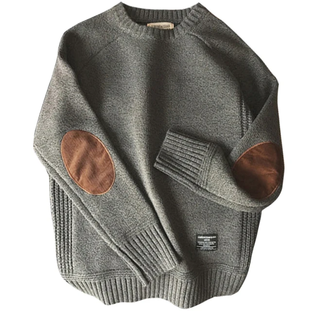 Men Pullover Sweater Autumn Fashion Casual Loose Thick O Neck Wool Knitted Oversize Harajuku Streetwear Knitwear