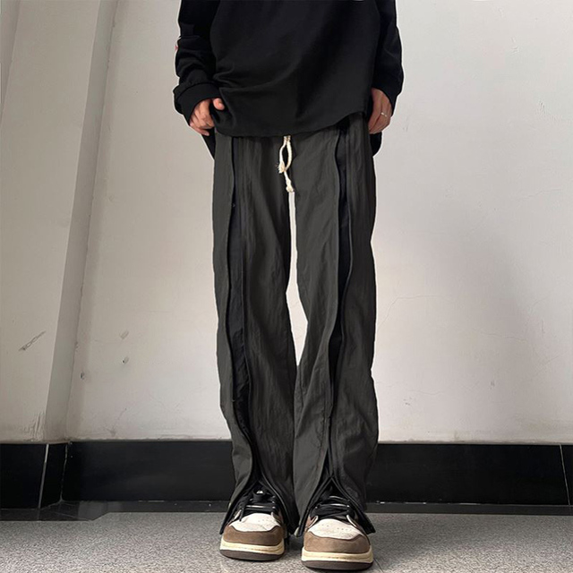 TFETTERS Techwaer American Nylon Pants Mens Spring Autumn Zip-up Trousers for Men Casual Watertight Streetwear Male Clothes