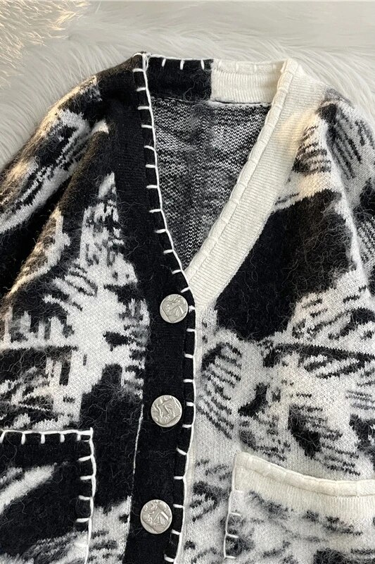 Top Grade New Autumn Winter Designer Brand Luxury Fashion Knit Cardigans Sweater Men Casual Trendy Coat Men Clothes X217