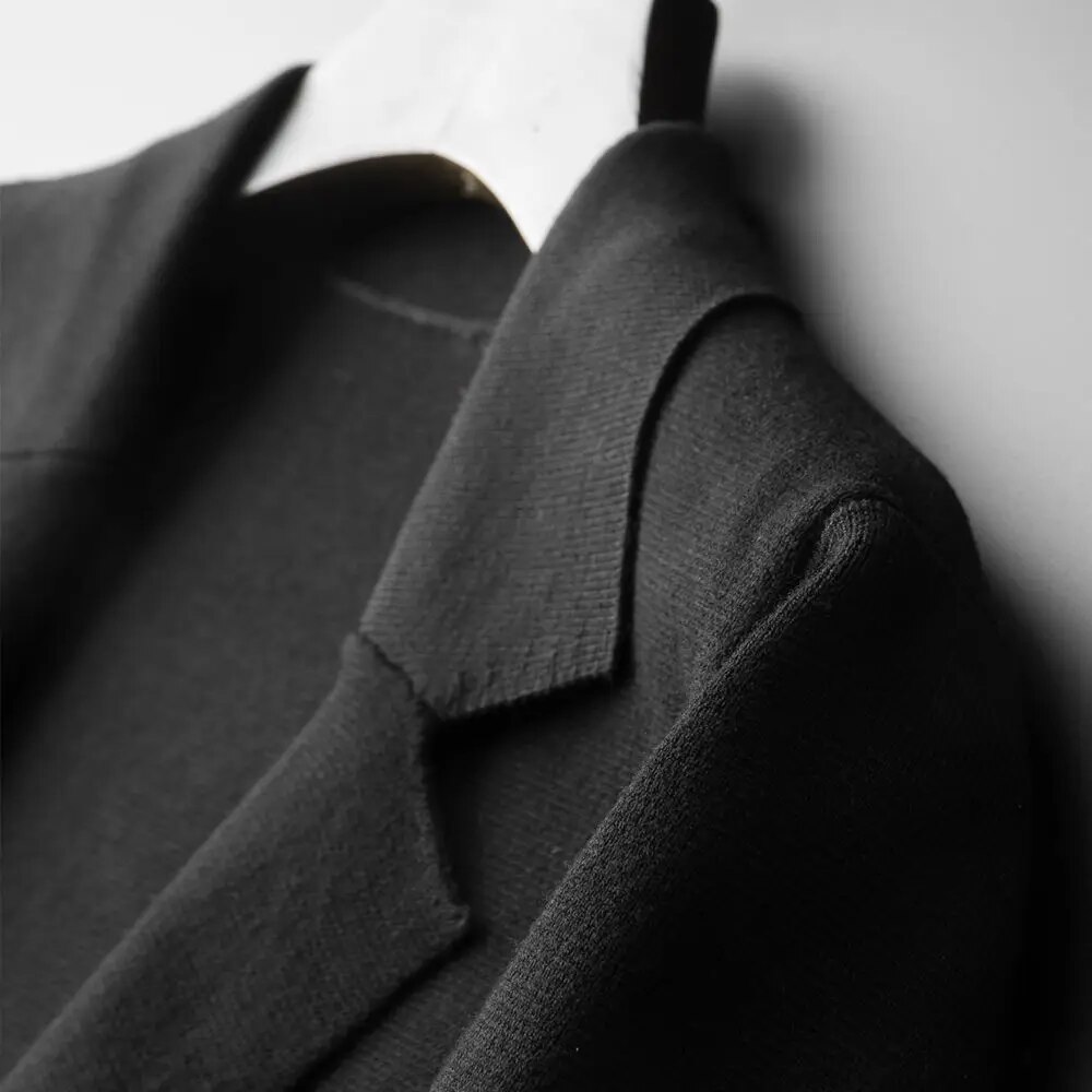 New Autum Winter Fashion Slim Fit Knit Mens Top Cardigan Sweater Casual Coats Jacket Mens Clothes Knitted Suite Jacket H14