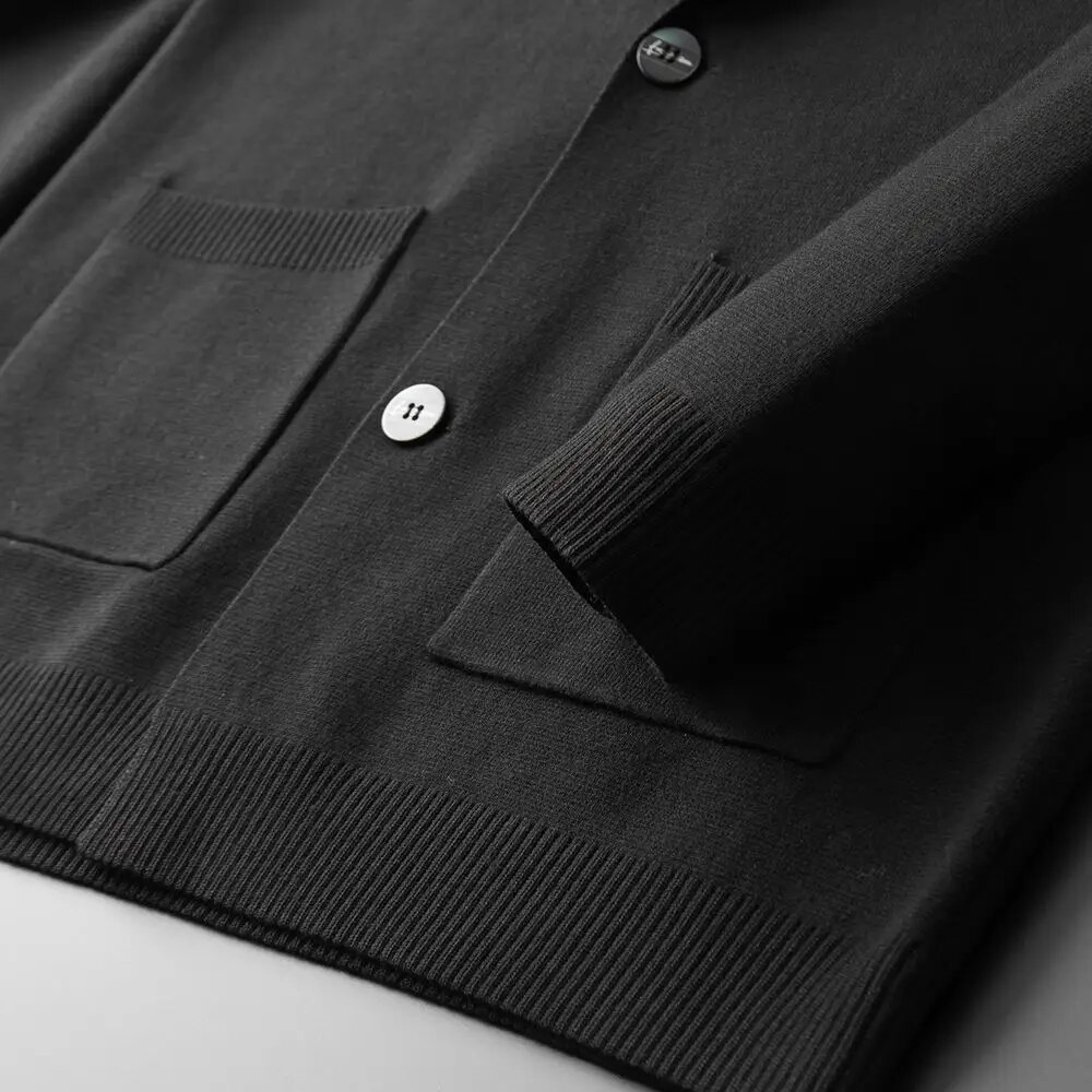 New Autum Winter Fashion Slim Fit Knit Mens Top Cardigan Sweater Casual Coats Jacket Mens Clothes Knitted Suite Jacket H14