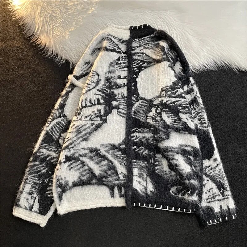 Top Grade New Autumn Winter Designer Brand Luxury Fashion Knit Cardigans Sweater Men Casual Trendy Coat Men Clothes X217