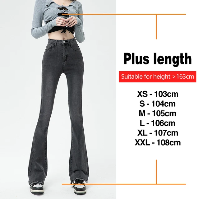 Autumn New Women's High Waist Flared Jeans Skinny Elastic Cotton Korean Fashion Casual Denim Pants Vintage Design Slim Clothing