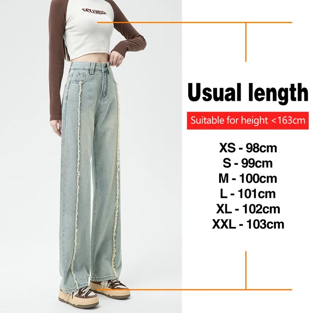 Autumn Women's Wide-leg Jeans Retro Style High Waist Loose Straight Denim Cotton Pants Korean Fashion Female Streetwear