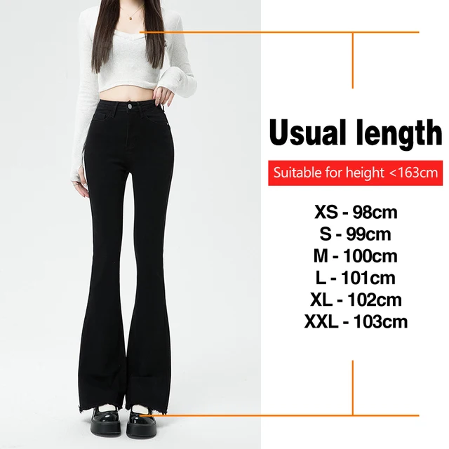 Autumn New Women's High Waist Flared Jeans Skinny Elastic Cotton Korean Fashion Casual Denim Pants Vintage Design Slim Clothing