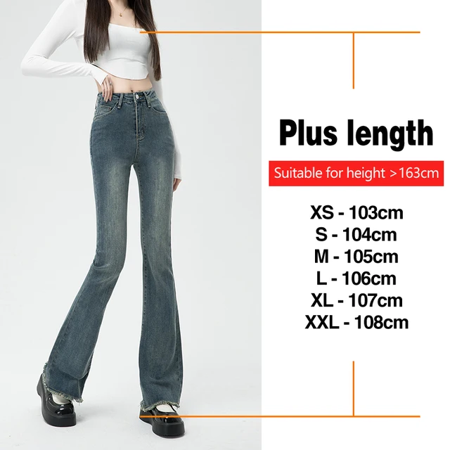 Autumn New Women's High Waist Flared Jeans Skinny Elastic Cotton Korean Fashion Casual Denim Pants Vintage Design Slim Clothing