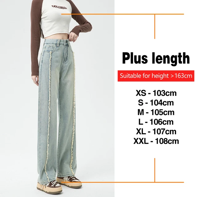 Autumn Women's Wide-leg Jeans Retro Style High Waist Loose Straight Denim Cotton Pants Korean Fashion Female Streetwear