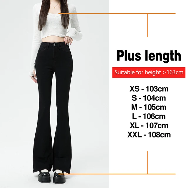 Autumn New Women's High Waist Flared Jeans Skinny Elastic Cotton Korean Fashion Casual Denim Pants Vintage Design Slim Clothing