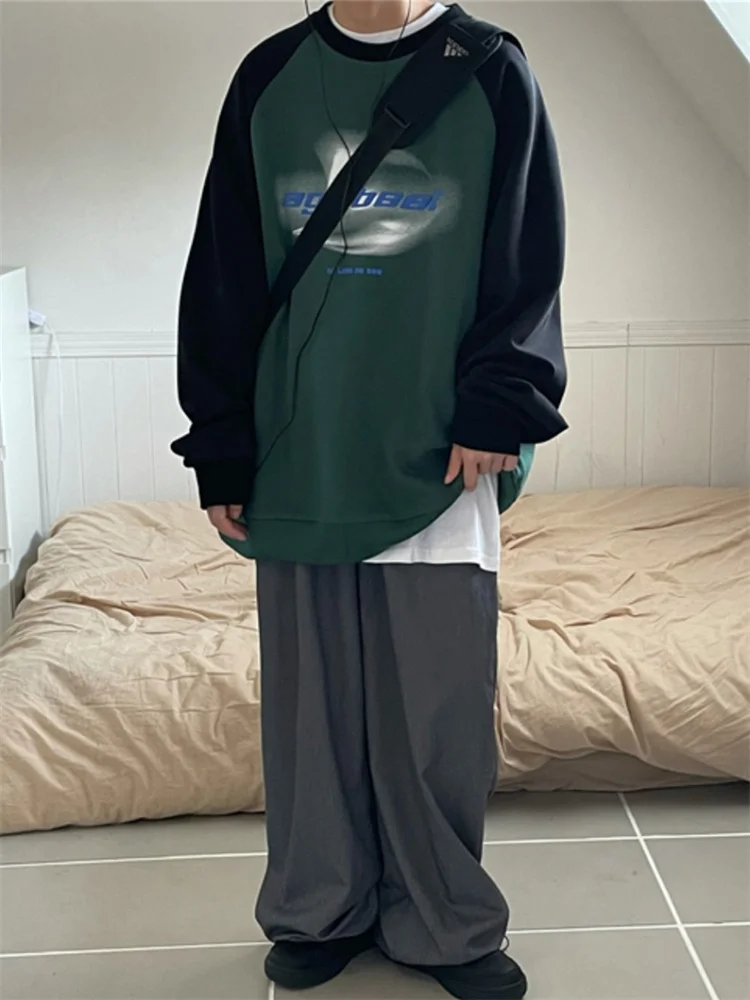 Vintage Hoodie Women Hip Hop Streetwear Oversized Sweatshirts Boyfriend Style Harajuku Retro Long Sleeve Pullover