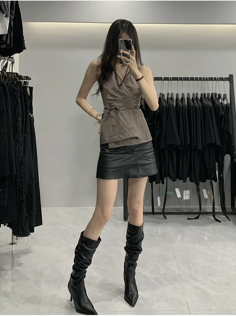 New Summer Women Owens Tops High Quality Camisole Fashionable Sexy Bare Back Vestee Clothing