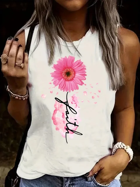 Women's Plus Size Summer Sleeveless Tank Top