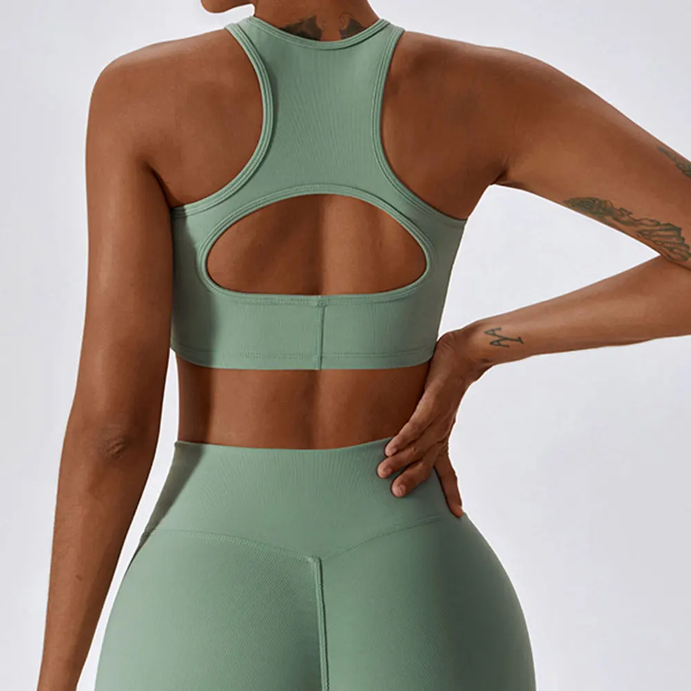 Sexy Sports Bra Rib Yoga Bra Fitness Top Women Seamless High impact Sports Bra Sports Underwear Push-Up Bra Sportswear Bralette