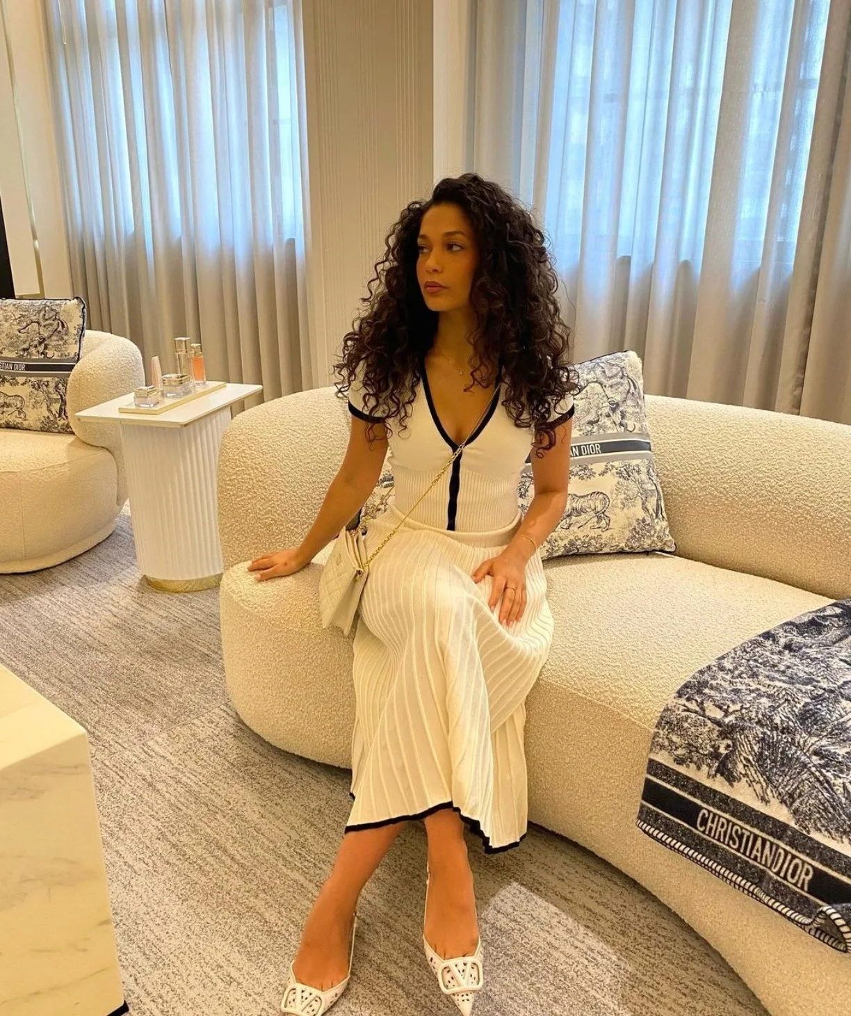 Summer Women White long Skirt Suit Short Sleeve V-neck crop top pleated set elegant dress skirt set