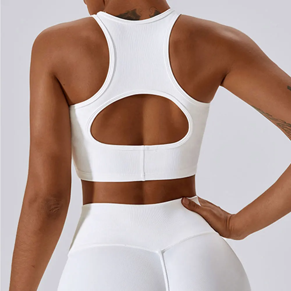 Sexy Sports Bra Rib Yoga Bra Fitness Top Women Seamless High impact Sports Bra Sports Underwear Push-Up Bra Sportswear Bralette