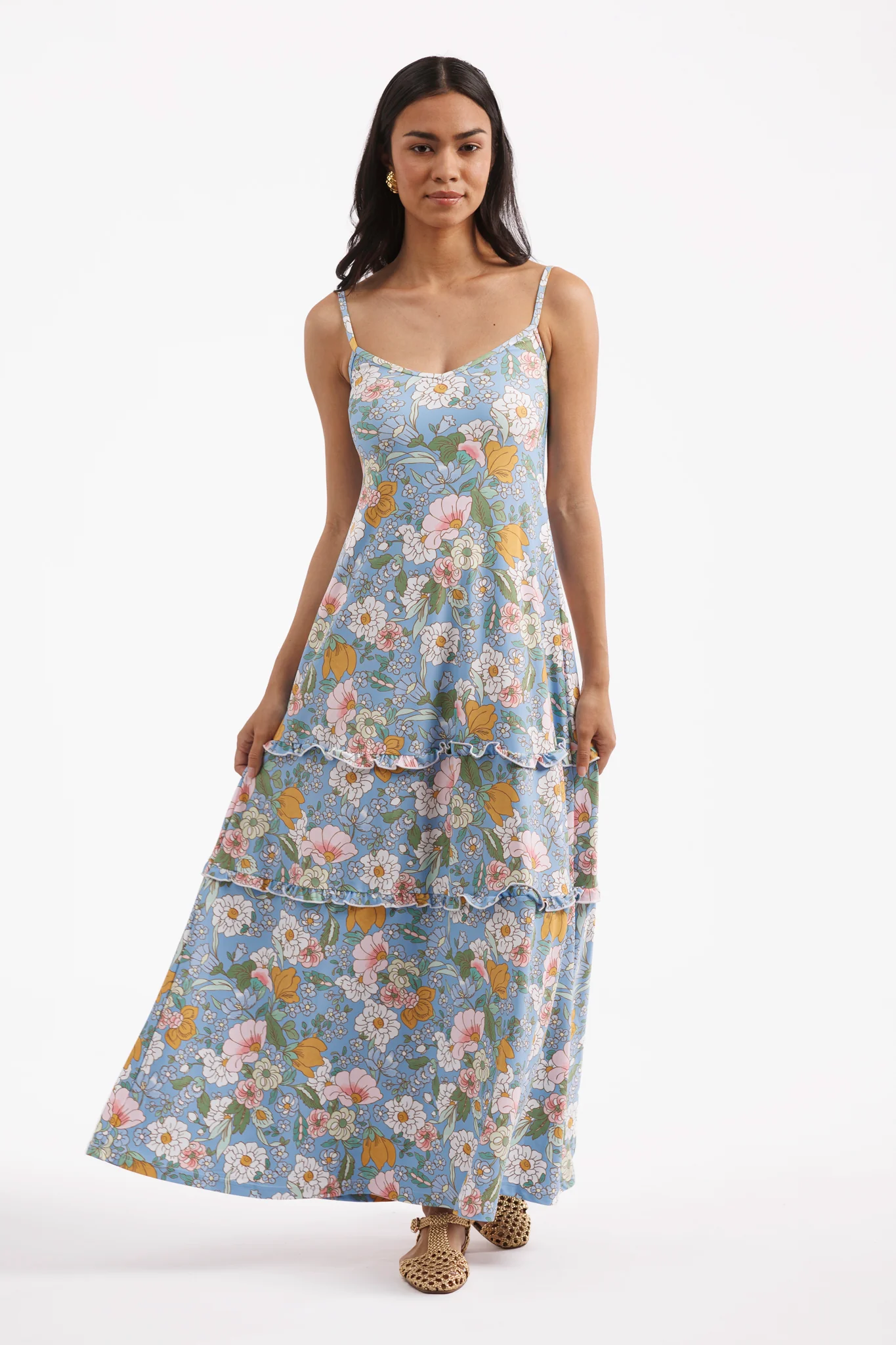 Vestido Abigail - jarra de caléndulas