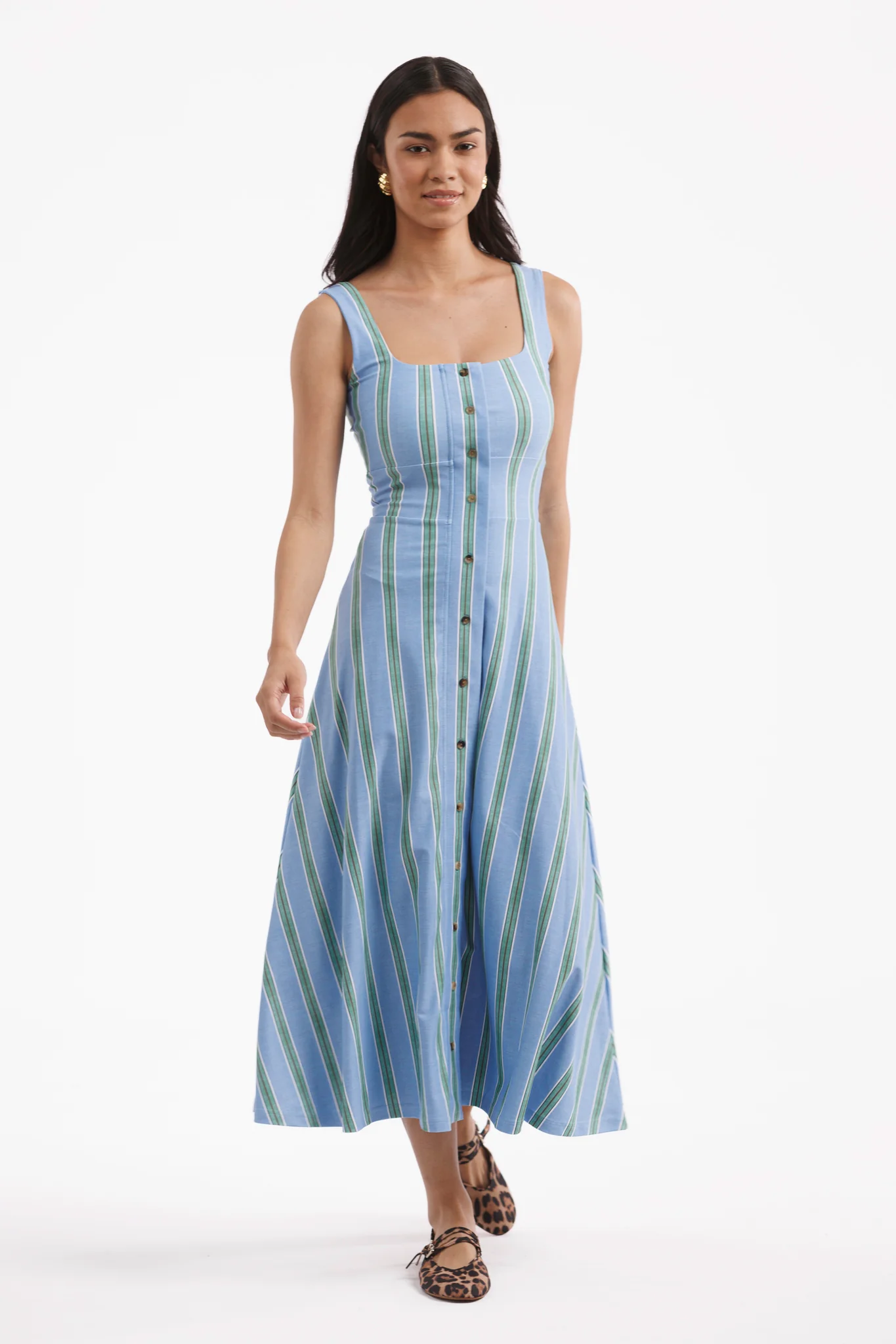 Vestido de Diana - rayas de Hortensia